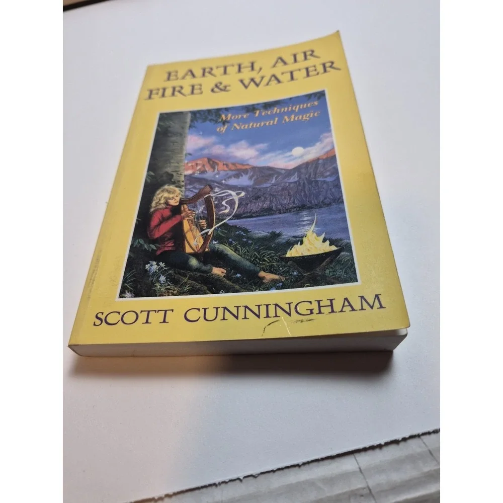 Vintage First Edition Earth, Air, Fire and Water by Scott Cunningham 1998